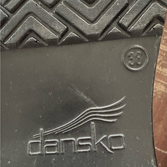 Dansko Black Leather Women's Professional Clogs Size 38 - Picture 4 of 8